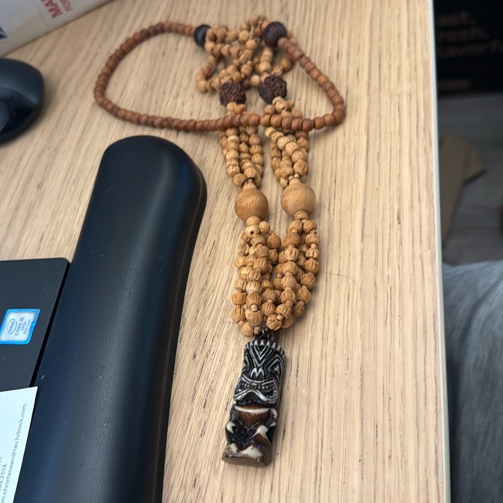 Bobo Necklace With Tiki God